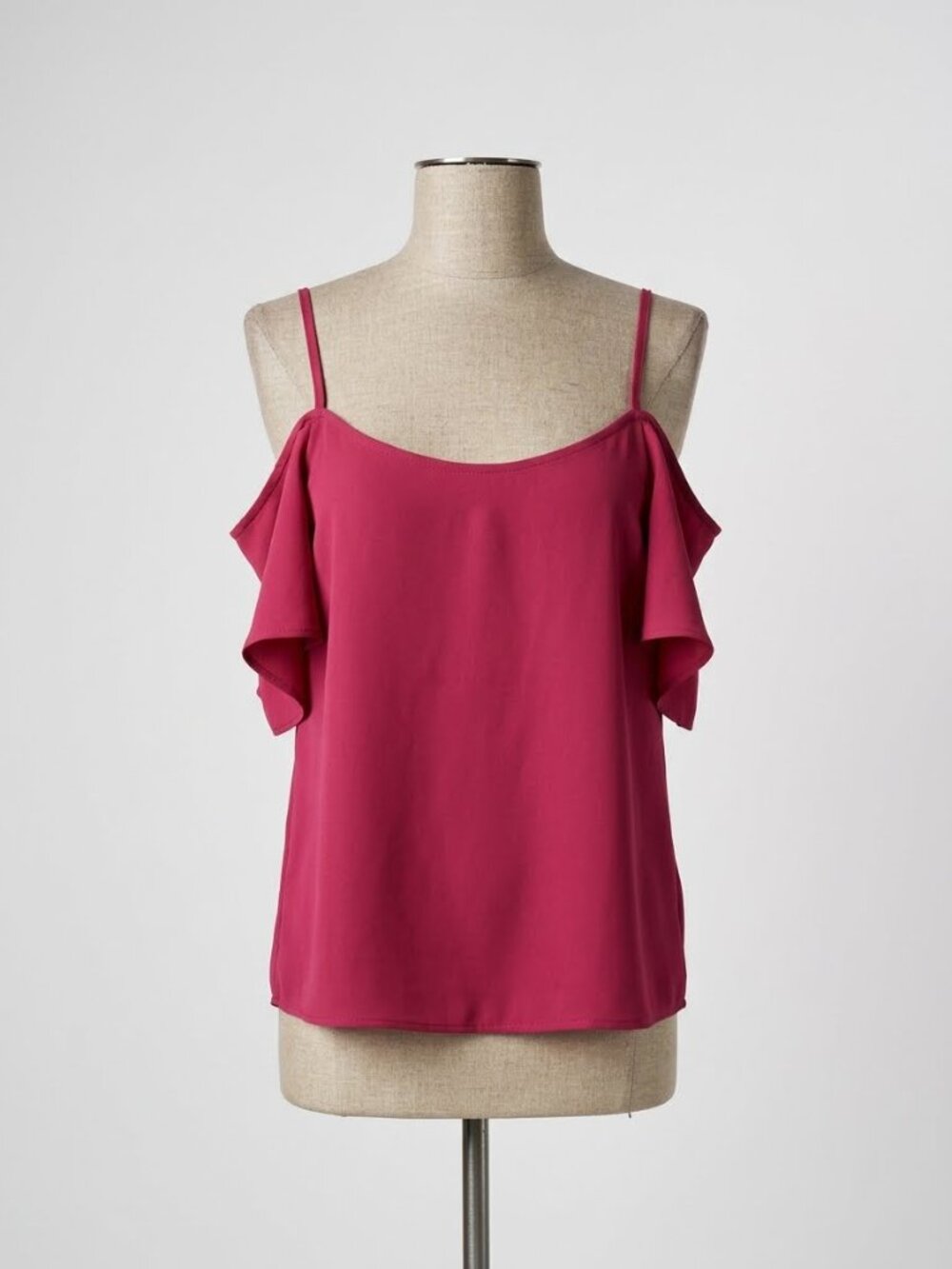 Paper Crane Exposed‎ Shoulder Pink Top Size M